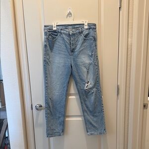 Old Navy Light Blue Distressed Boyfriend Jeans